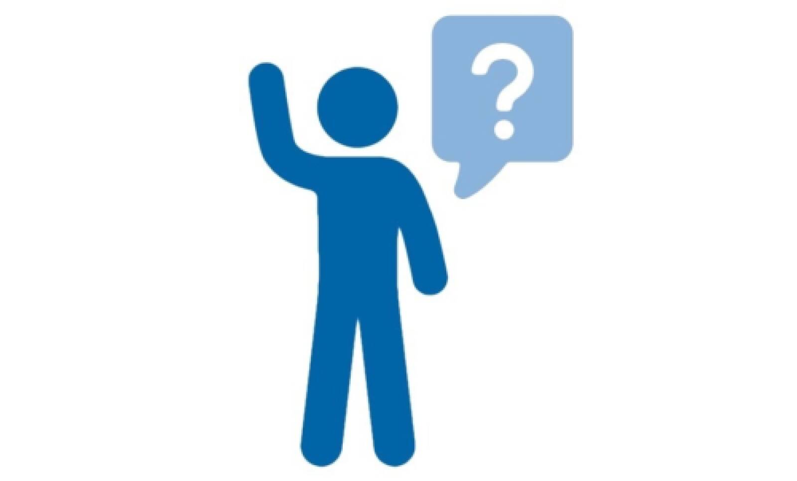 A person asking a question